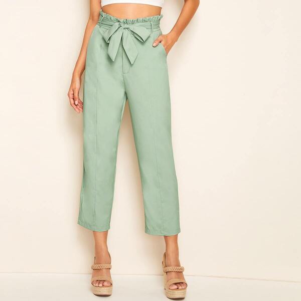 

Paperbag Waist Belted Pants