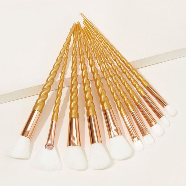 

Spiral Handle Makeup Brush 10pack