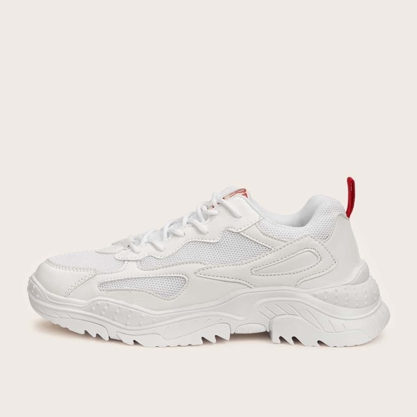 

Men Lace-up Mesh Chunky Sneakers