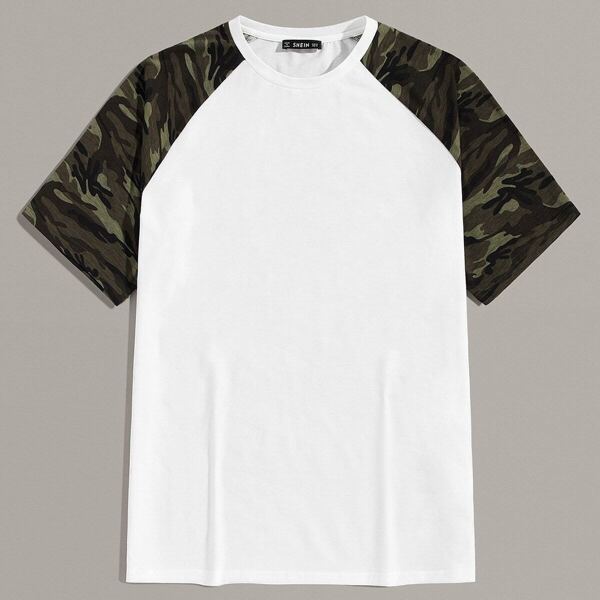 

Men Camo Raglan Sleeve Tee