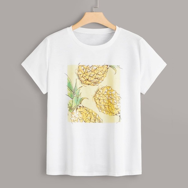 

Plus Pineapple Print Tee