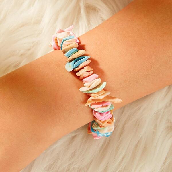 

Multicolour Stone Design Bracelet 1pc