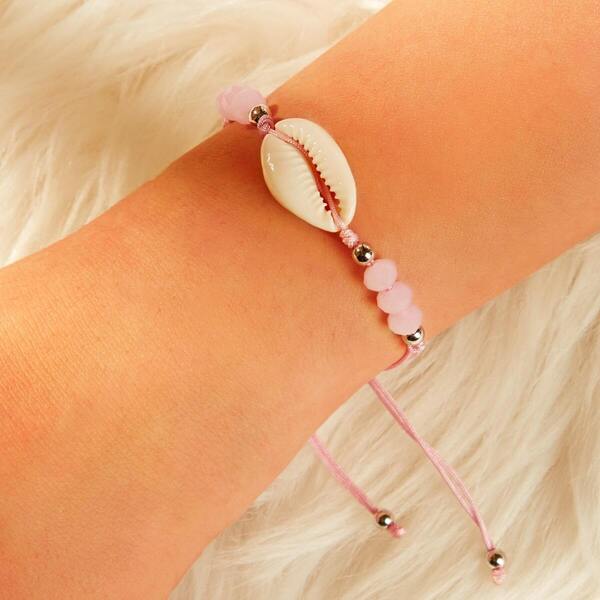 

Shell Charm Beaded Bracelet 1pc