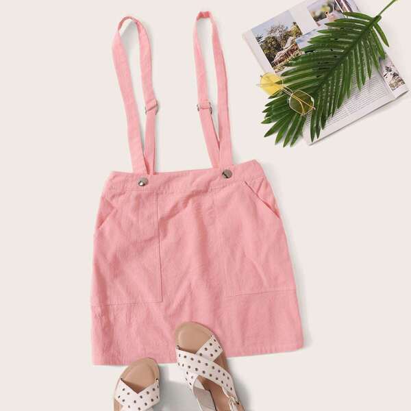 

Patch Pocket D-ring Suspender Skirt