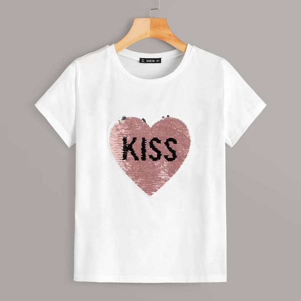 

Sequin Patched Tee