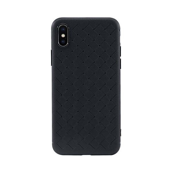 

Grid Woven iPhone case, Black