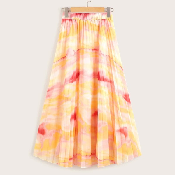 

Tie Dye Pleated Skirt