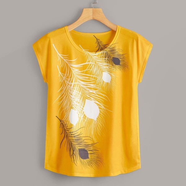 

Plus Feather Print Tee