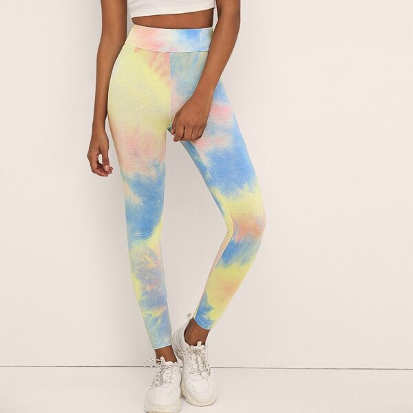 

Wide Band Waist Tie Dye Leggings