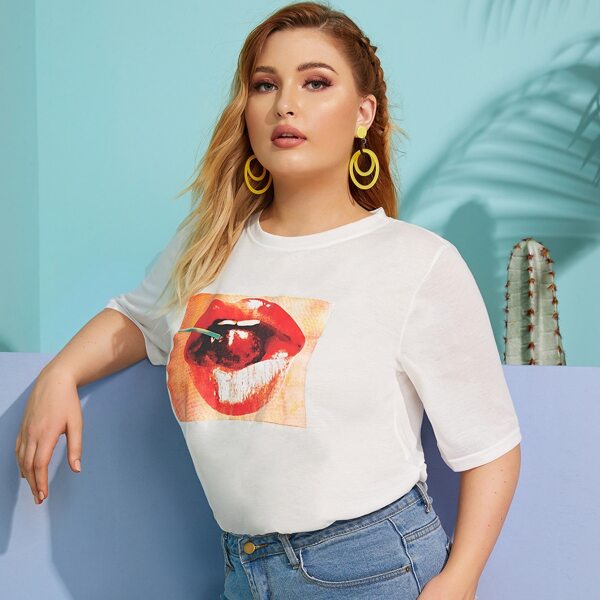 

Plus Lip Print Tee