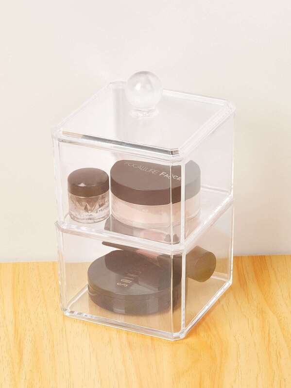 

Двухслойная коробка для хранения косметики, null