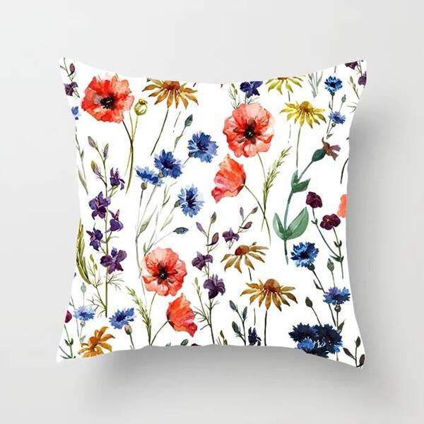 

Floral Pattern Print Cushion Cover, Multicolor