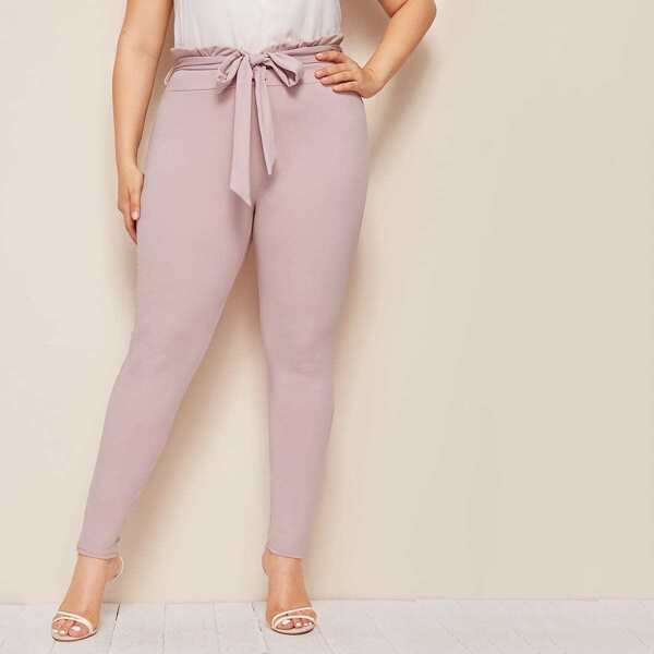 

Plus Tie Waist Skinny Pants