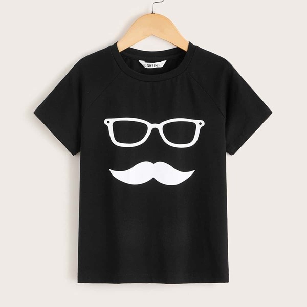 

Boys Raglan Sleeve Figure Print Tee