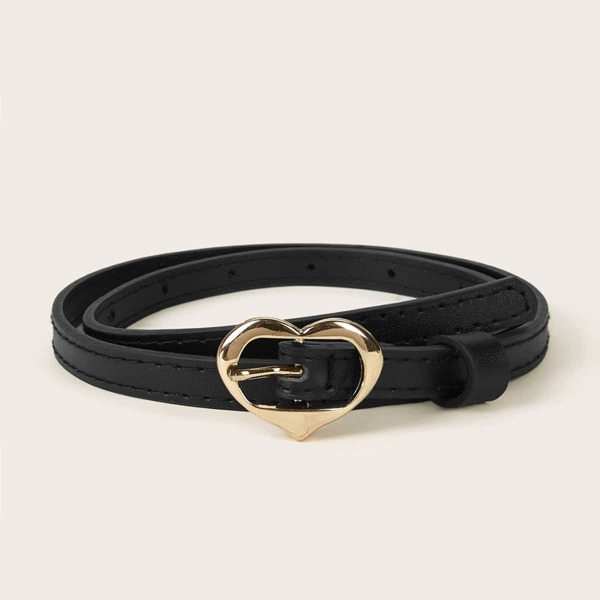 

Girls Heart Metal Buckle Belt