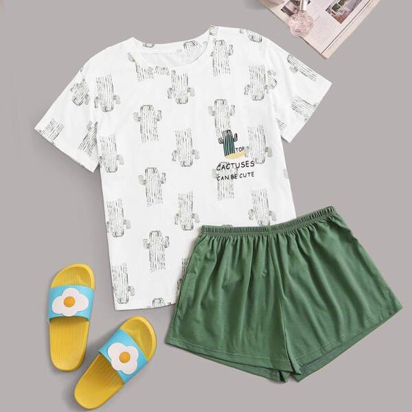 

Cactus Print Pajama Set