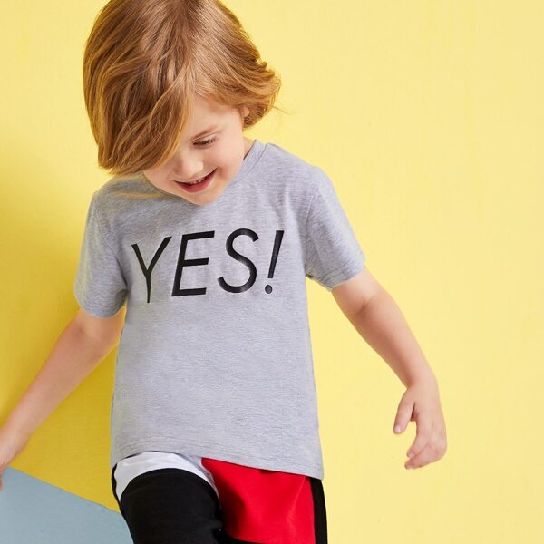 

Toddler Boys Slogan Print Tee