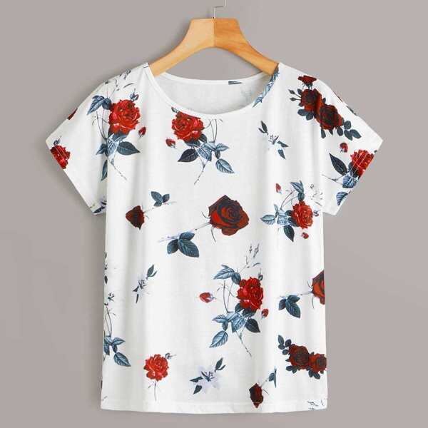 

Rose Print Tee