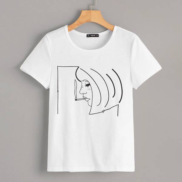 

Figure Print Tee