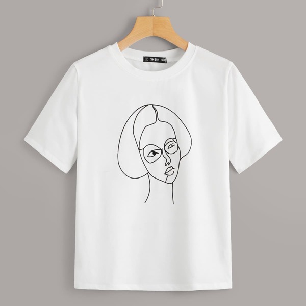 

Figure Print Tee