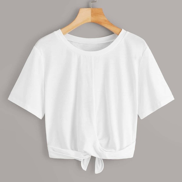 

Solid Knot Hem Tee