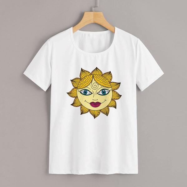 

Cartoon Print Tee