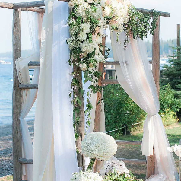 

Wedding Decoration Tulle 1roll, White