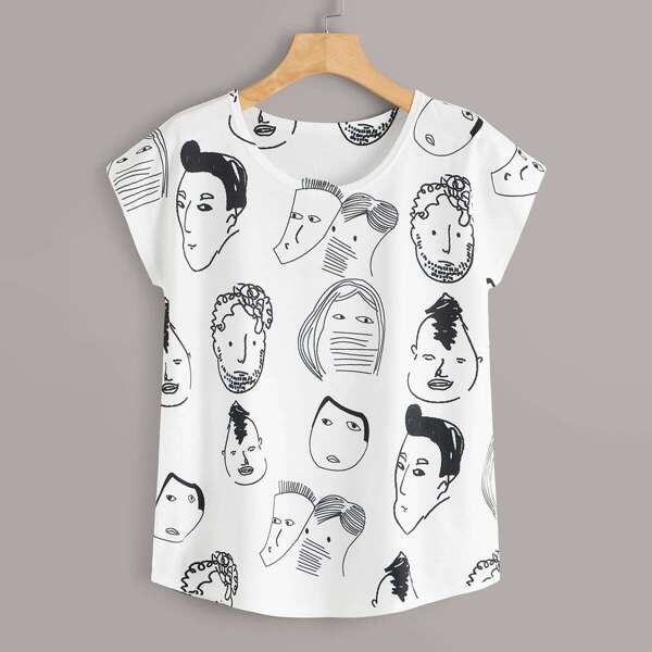 

Figure Print Tee