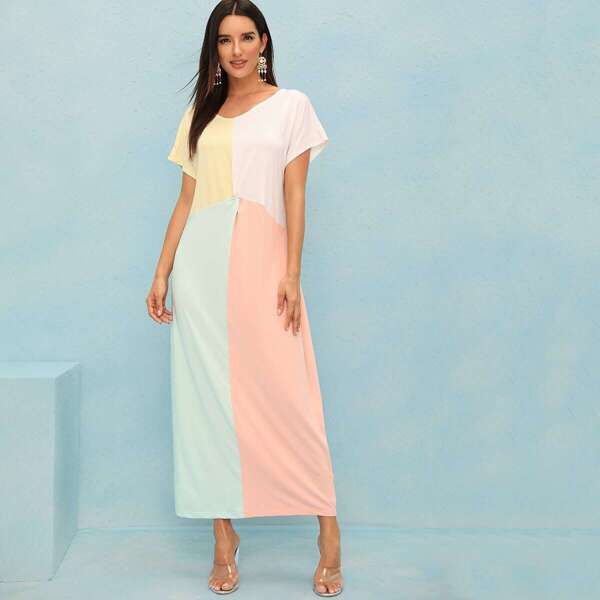 

Cut And Sew Twist Longline Dress
