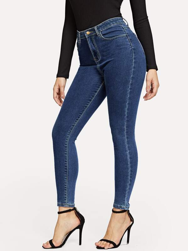 

Solid Skinny Jeans, Navy