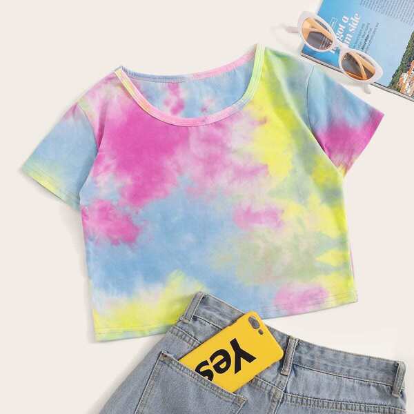 

Random Tie Dye Crop Tee