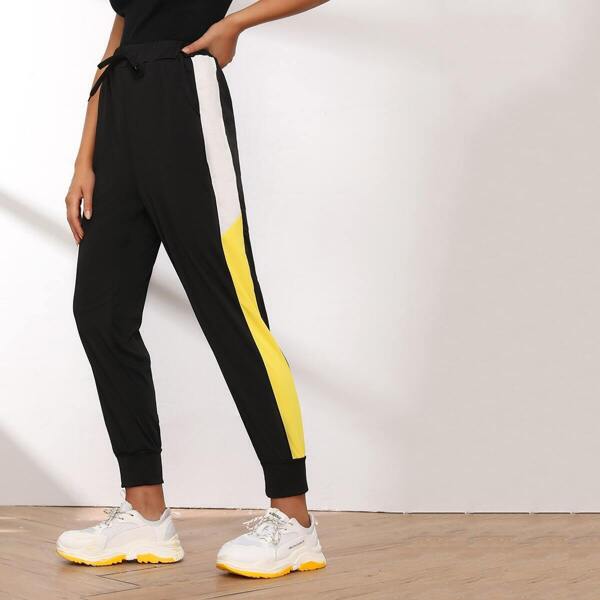 

Cut And Sew Drawstring Sweatpants