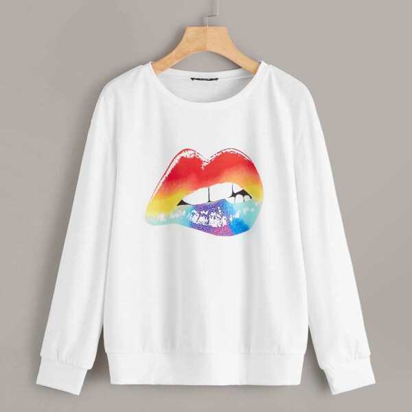 

Mouth Print Sweatshirt