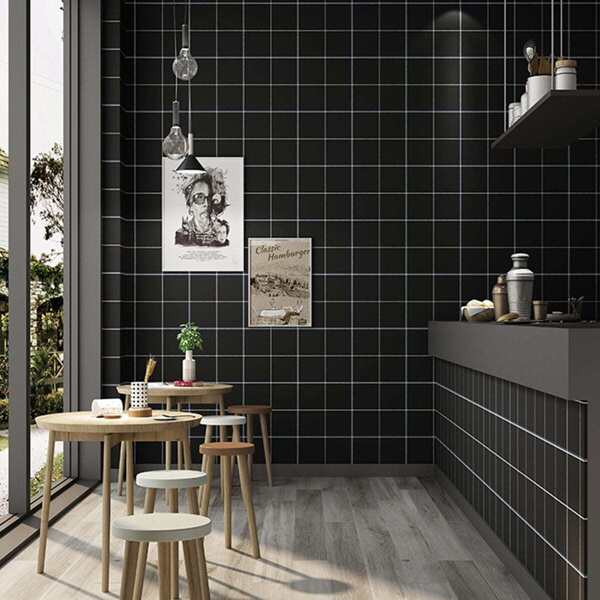 

Plain Grid Pattern Wall Sticker, Multicolor