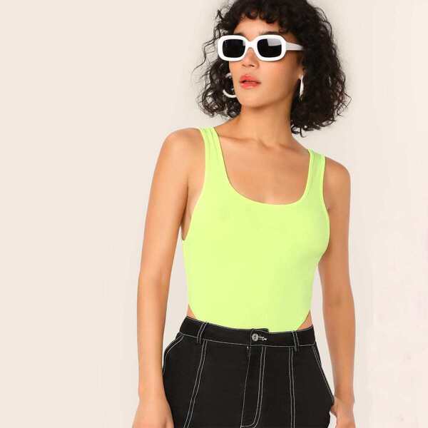 

Neon Lime High Leg Bodysuit