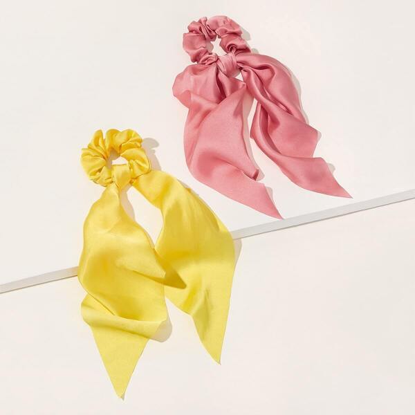 

Girls Simple Scrunchie Scarf 2pcs