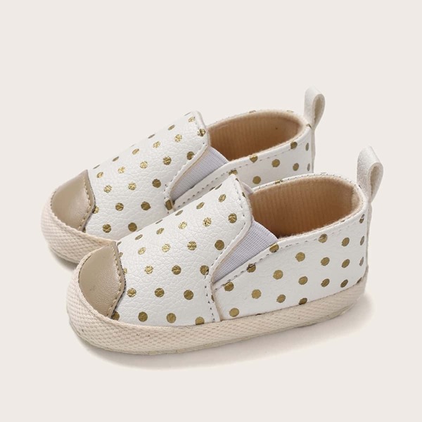 

Baby Girls Cap Toe Polka Dot Flats