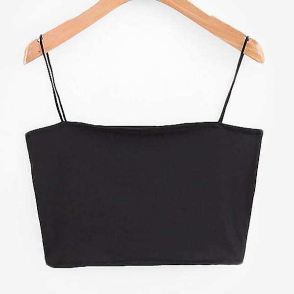 

Plus Solid Cami Crop Top