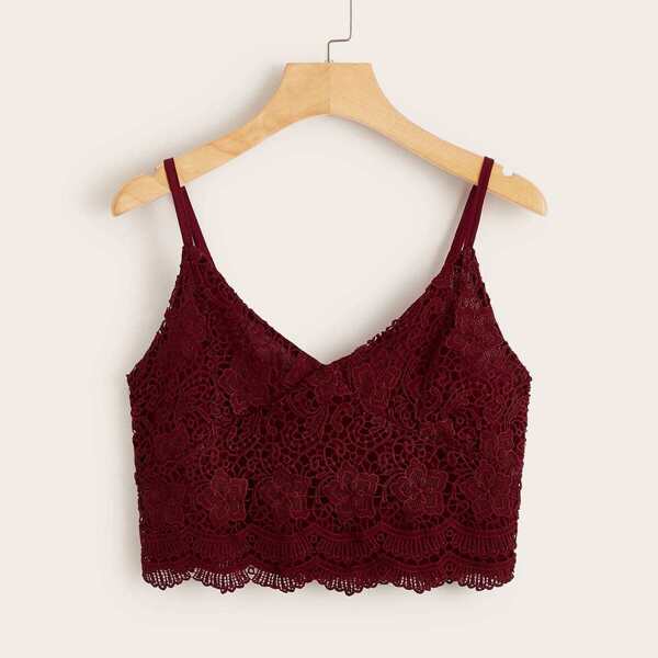 

Zip Back Scallop Hem Cami Top