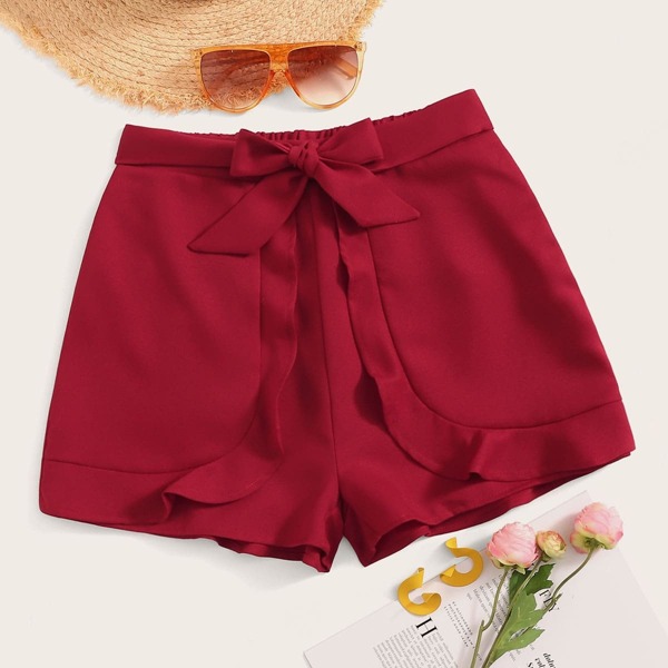 

Elastic Waist Knot Front Shorts