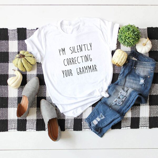 

Letter Print Tee