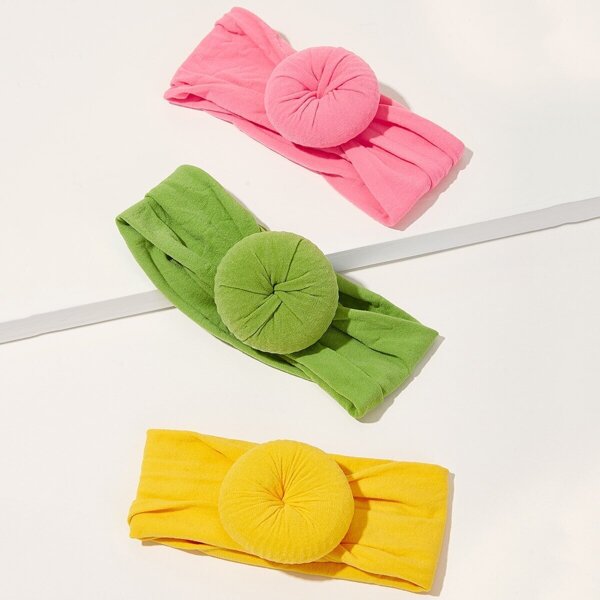 

Toddler Girls Round Headband 3pcs, Multicolor