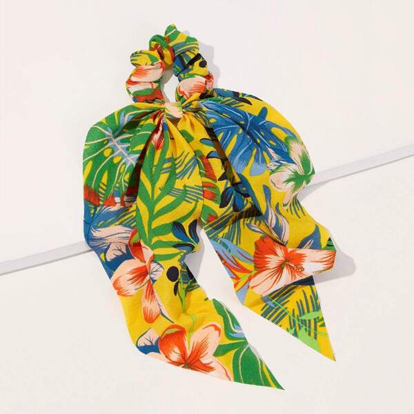 

Floral Pattern Scrunchie Scarf