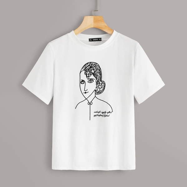 

Figure & Letter Tee