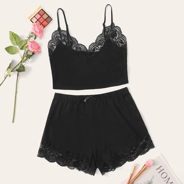 

Floral Lace Cami PJ Set