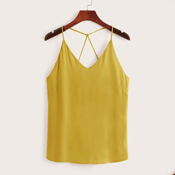 

Criss Cross Solid Cami Top
