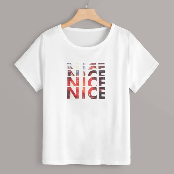 

Plus Letter Print Tee