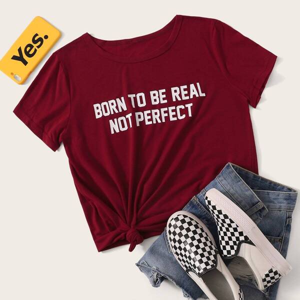 

Slogan Graphic Tee