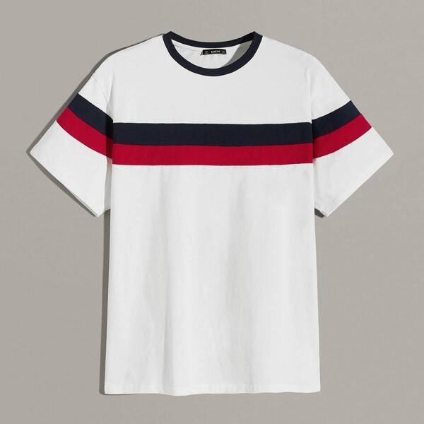 

Men Contrast Panel Tee