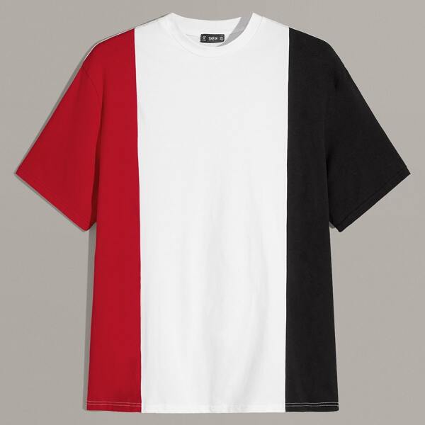 

Men Cut-and-Sew Short Sleeve Top